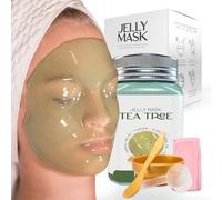 BRÜUN - Masque professionnel hydrogel Peel Off Premium Modeling Tea Tree Jar Gums Mask Masque en poudre Idéal pour les esthéticiennes Spa Skincare Hydro Face Mask