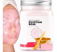 BRÜUN Peel-Off Egyptian Rose Jelly Mask for Face Care - A 23 fl oz Rubber Mask Jar for 30 to 35 Treatments - A Skin Care Moisturizing Gel Mask of Spa Set for Men, Women and Adults