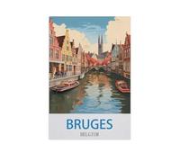 Bruges, Belgique,Puzzle en Papier 1000 Pieces Adultes Enfants Classique Jeu Cadeau(38x26cm)-GE76
