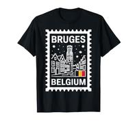 Bruges Belgium Timbre de Voyage Souvenir T-Shirt