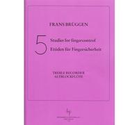 Bruggen 5 Studies For Fingercontrol, Treble Recorder