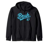 Bruh 67 Meme Retro Six Seven - Funny Classic Brush Sweat à Capuche