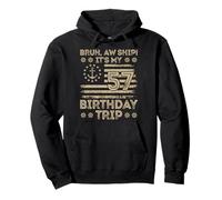 Bruh aw Navire C'est Mon 57e Voyage d'anniversaire Marin us Sweat à Capuche