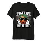 Bruh Be Kind - Joueur de Basket-Ball Anti-Intimidation pour garçon T-Shirt Haut de Gamme