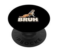 Bruh Bébé Singe Tirant Animal en Peluche Meme Viral Internet PopSockets PopGrip Adhésif