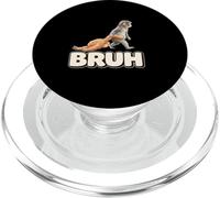 Bruh Bébé Singe Tirant Animal en Peluche Meme Viral Internet PopSockets PopGrip pour MagSafe