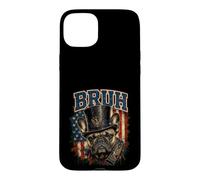Bruh Bouledogue Français Meme Drapeau Amérien Amoureux des Chiens Coque pour iPhone 15 Plus