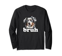 Bruh Bro Kids Blue Merle Australian Shepherd Lover Manche Longue