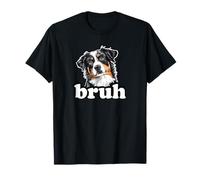 Bruh Bro Kids Blue Merle Australian Shepherd Lover T-Shirt