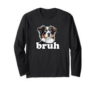 Bruh Bro Kids Tricolor Australian Shepherd Lover Manche Longue