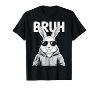 Bruh Bunny Face with Sunglasses Easter Day for Boys Men Kids T-Shirt