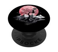 Bruh Cat Art Japonais Sakura Cherry Blossom Cadeaux Hommes Femmes PopSockets PopGrip Adhésif