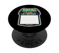 Bruh, C'est ma 6e fête d'anniversaire Sign My Shirt Gamer Gaming 6 PopSockets PopGrip Adhésif