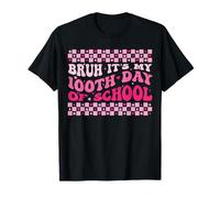 Bruh, C'est Mon 100e Jour d'école | Retro Groovy T-Shirt
