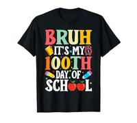 Bruh, C'est Mon 100e Jour d'école rétro, Les Amoureux du centième Jour T-Shirt