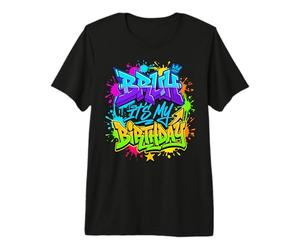 Bruh, C'est Mon Anniversaire : Funny Paint Splatter T-Shirt Haut de Gamme