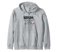 Bruh, C'est Mon dernier Jour d'école Sign My Signature 2 Sweat à Capuche