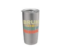 Bruh, c'est mon premier jour de maternelle Vintage Backback to school Gobelet isotherme en acier inoxydable double paroi