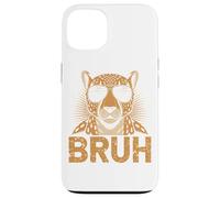 Bruh Cheetah T-Shirt Meme Graphic Tee Hommes Garçons Animal Coque pour iPhone 13