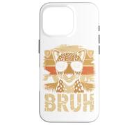 Bruh Cheetah T-Shirt Meme Graphic Tee Hommes Garçons Animal Coque pour iPhone 16 Pro