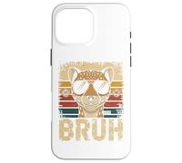 Bruh Cheetah T-Shirt Meme Graphic Tee Hommes Garçons Animal Coque pour iPhone 16 Pro Max