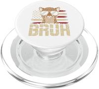 Bruh Cheetah T-Shirt Meme Graphic Tee Hommes Garçons Animal PopSockets PopGrip pour MagSafe