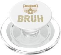 Bruh Cheetah T-Shirt Meme Graphic Tee Hommes Garçons Animal PopSockets PopGrip pour MagSafe