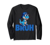 Bruh Dinosaur Streetwear Meme Lunettes de Soleil Manche Longue