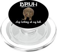 Bruh Dont Look at My Frog Butt Meme PopSockets PopGrip pour MagSafe