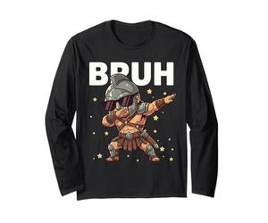 Bruh Drôle Dabbing Gladiator Kids Boys Roman Lover Manche Longue
