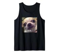 Bruh Drôle Mignon Chihuahua Visage Flou Chien Meme Débardeur