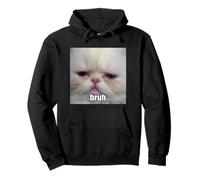 Bruh drôle Triste Chat Persan Chaton Flou Meme Sweat à Capuche