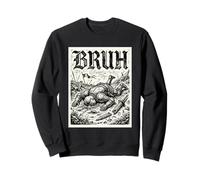 Bruh Fallen Knight Humour médiéval Renaissance Fair Sweatshirt