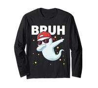 Bruh Fantôme drôle pour Enfants garçons Halloween Lover Manche Longue