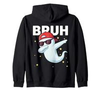 Bruh Fantôme drôle pour Enfants garçons Halloween Lover Sweat à Capuche