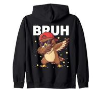 Bruh Faucon drôle pour Enfants garçons Amoureux des Oiseaux Sweat à Capuche