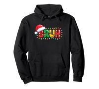 Bruh Funny Saying Bro Pyjama de Noël pour Adolescents garçons Enfants Sweat à Capuche