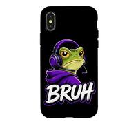 Bruh Gamer Grenouille Casque Jeu Vidéo Humour Jeux Vidéo Gaming Coque pour iPhone X/XS