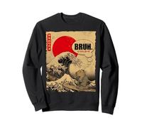 Bruh Grande Vague Kanagawa Vintage Japanese Surf Capybara Sweatshirt