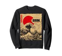 Bruh Great Wave Kanagawa Vintage Japanese Surf Bigfoot Sweatshirt