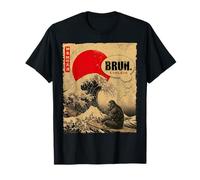 Bruh Great Wave Kanagawa Vintage Japanese Surf Bigfoot T-Shirt