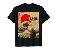 Bruh Great Wave Kanagawa Vintage Japanese Surf Bigfoot T-Shirt
