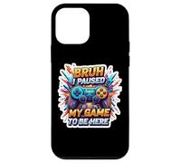 Bruh I Paused My Game to Be Here Funny Gamer Adolescents Coque pour iPhone 12 Mini