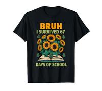 Bruh I Survived 67 Days of School Six Seven Meme Teacher T-Shirt