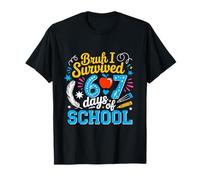 Bruh I Survived 67 Days of School Six Seven Meme Teacher T-Shirt