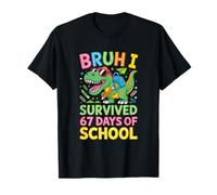 Bruh I Survived 67 Days of School Six Seven Meme Teacher T-Shirt
