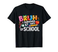Bruh I Survived 67 Days of School Six Seven Meme Teacher T-Shirt