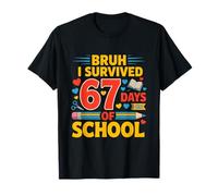 Bruh I Survived 67 Days of School Six Seven Meme Teacher T-Shirt