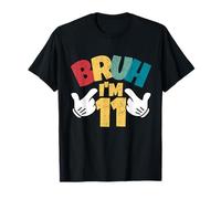 Bruh Im 11e Anniversaire garçon rétro Onze Ans T-Shirt