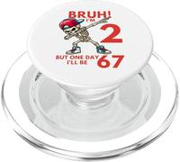 Bruh I'm 2 But One-Day I'll Be 67 Retro 2nd Birthday Kids PopSockets PopGrip pour MagSafe